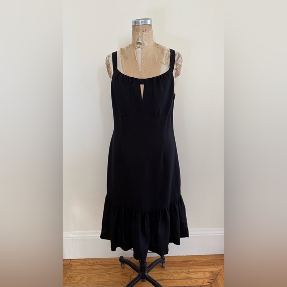 NWT Michael Kors linen dress black 12 spring summer sleeveless - Picture 1 of 5